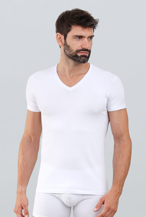 Maglia mezza manica collo a V Evolution D24753