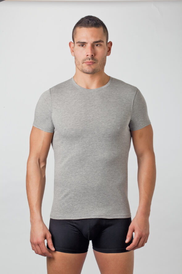 Maglia Mezza Manica Girocollo in cotone elasticizzato felpato Polar IM24812