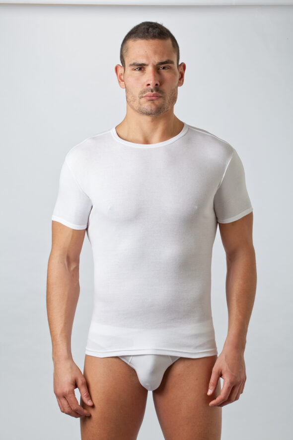 Maglia Mezza Manica Girocollo Natural Cotton DMU49B